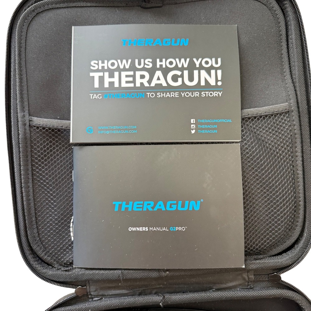 Theragun G2PRO Percussion Massage Gun Deep Tissue Muscle Therapy Black Blue - Picture 6 of 9